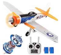 Ssccgym 695MM 27.4 Inch P47 P-47 Large Brushless Remote Controlled Plane Airplane for Beginners Adults Expert 4-Channel Hobby RC Glider 3D Aerobatic / 6G Gyro Xpilot 1/16 (RTF 2-Batteries)