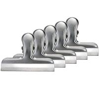 Sscon 5Pcs 3Inch Stainless Steel Seal Clips Heavy Duty Food Bag Clips Multifunctional Bag Clips for Snacks Food Bags