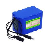 SSCYHT ,12V10Ah, 3S5P 12V 10Ah Lithium Battery Pack Portable DC 12 Volts Backup Battery for LED lights/Audio Systems/Solar Energy Storage Systems