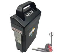SSCYHT 24V 20AH LiFePO4 Battery Electric Forklift Battery for MT12 Truck | EPL1531/EPT12-EZ Electric Pallet Jack Backup Battery, Portable Handle, Smart BMS, H 300mm