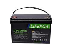 SSCYHT 24V 50AH LiFePo4 Battery 3000 Times Deep Cycles 25.6V Lithium Battery Pack with BMS Perfect for RV/Marine/Trolling Motor/Solar/Home Emergency Spare Battery