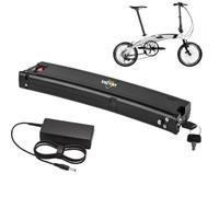 SSCYHT 24V11.6AH, Folding Electric Bike Battery 36V 7.8AH 8.7AH 9.6AH 10.5AH Hidden Lithium Battery 24V 10.5AH 11.6AH 12.8AH 14AH Curved Shape E-Bike Batteries with USB