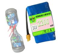 SSCYHT 36V2200mAh, 36V 2.2Ah 4.4Ah Hoverboard Battery 2200mAh/4400mAh Replacement Lithium Battery 10S1P/10S2P for Balance Car Motor 79.2Wh/158.4Wh