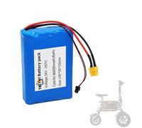 SSCYHT 36V6Ah, 36V 6Ah Lithium Battery Pack 36 Volts 6000mAh Electric Scooter Battery Replacement for 216W Motor with XT60 + SM Port