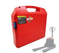 SSCYHT 48V 24V Electric Forklift Battery LiFePO4 Lithium Battery | Replacement Battery for Electric Pallet Jack Truck CBD15/CBD20, Portable Handle, SBS75X Connector