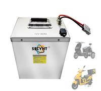 SSCYHT 60V45Ah, 72V 60V 48V E-Bike Lithium Battery 40Ah 45Ah 50Ah Rechargeable Li-Ion Motorcycle Battery for 3500W-1500W Bicycle/Tricycle/Moped/Go-Karting Motor with Charger
