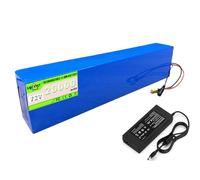 SSCYHT 72V 20Ah Lithium Battery Pack 20S4P 72 Volts Motorcycle Battery Replacement for Bicycles/Scooters/Go-Karts Backup Parts with Charger and BMS