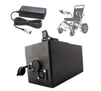 SSCYHT Lithium Battery 24V 10Ah 24Ah 6.6Ah 18Ah Removable Battery 13Ah Li-ion Batteries 24V Electric Wheelchair Batteries with GX20 Port for 100W - 600W Motors,24V18Ah