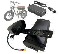 SSCYHT Lithium Battery 52V 19.2Ah 21Ah 15Ah Rechargeable Battery 48V Lithium Batteries 36V 20Ah Rear Rack Batteries for 250W - 1200W Motor with Charger and USB Port,52V21Ah XT60