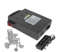 SSCYHT No/Case,24V12Ah, 7S 29.4V Foldable Electric Wheelchair Battery 24V 10AH 12AH Lithium Replacement Battery for 50-288W Motorized Wheelchair Accessories with Charger