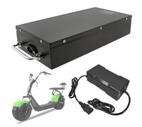 SSCYHT Rechargeable Battery 48V Lithium Battery 60V 20Ah 15.6Ah 18.2Ah 25Ah 27Ah 30Ah Scooter Batteries 48V Removable Batteries for 250W - 1800W Motor Kit with Charger and BMS,60V27Ah