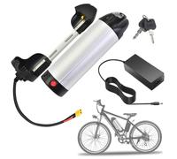 SSCYHT Replacement Battery 36V 10.4Ah 16Ah Lithium Battery 24V 13Ah Bottle Batteries 48V Li-ion Batteries with Charger and 4pins Port for 200W - 650W Motor Kit,48V12.8Ah XT60 380mm