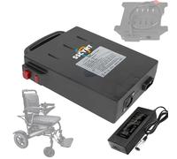SSCYHT W/Case,24V12Ah, 7S 29.4V Foldable Electric Wheelchair Battery 24V 10AH 12AH Lithium Replacement Battery for 50-288W Motorized Wheelchair Accessories with Charger