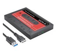 SSD Enclosure 2.5", FEMORO External Hard Drive Enclosure 2.5 " SATA to USB3.0 Adapter Tool-Free, 2.5 Inch SSD Case SATA III Support UASP