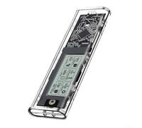 SSD Hard Drive Enclosure, NVMe Type-C with Real-Time Health Display 4TB Support Fast Data Transfer for External Storage Device