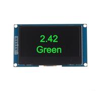 SSD1309 Driven 2.42 Inch for oled Panel 128x64 Pixels Dual Protocol Support Wide Temp Range -40C to 85C for Control Smart Devices Maker Projects(7 pins of green)