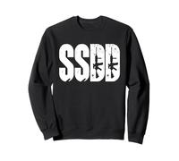 SSDD Military Slang Tactical Stencil Text Design Sweatshirt