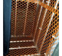 SSDDLZEQ 1.2cm Mesh Orange Garden Netting Balcony Dog Kids Cat Safety Net Home Patio Plastic Wire Mesh Roll Easy To Cut(1.5x10m/4.9x33ft)