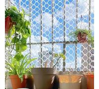 SSDDLZEQ Balcony Safety Mesh White Plastic Wire Mesh Craft Fence Pet Hexagonal Poultry Fence Rabbit Dog Cat(0.2x5m/0.65x16.4ft)