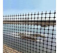 SSDDLZEQ Black Fence Privacy Screen Backyard Shade Windbreak, Plastic Roll, Reusable Temporary Fence(1x50m(3.3x164ft))