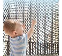 SSDDLZEQ Black Plastic Poultry Fence - Garden Rabbit Deer Squirrel Protection Fence - Heavy Duty Chicken Safety Mesh Animal Barrier(0.8x1m/2.6x3.3ft)