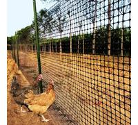 SSDDLZEQ Garden Fence Animal Barrier, Outdoor Security Fence Roll (for Dogs Chickens Cats), Reusable Plastic Security Building Screen(1x50m(3.3x164ft))