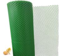 SSDDLZEQ Green Poultry Fence Plastic Mesh Hexagonal Wire Mesh Fence For Gardening Flowers Large Building/Animal Barrier Mesh(0.5x5m/1.64x16.4ft)