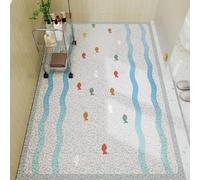 SSDDLZEQ High-end Soft Rubber Loofah Quick-Dry Bath Mat(Small Fish,50x80cm)