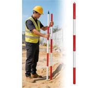 SSDDLZEQ High Precision Aluminium Survey Pole For Land Survey Construction Mapping(A,Middle Section)