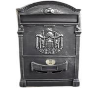 SSDDLZEQ House hoisting box Wall Mounted Mailbox, Hanging Tag Mailbox, Metal Mailbox, Retro Password Lock, Garden Decoration Code Mailbox, Wall Mounted Mailbox(F)