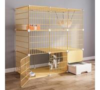SSDDLZEQ Pet villa - indoor, large & with toilet(Type B 111x49x111cm)
