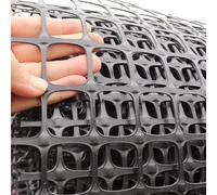 SSDDLZEQ Plastic Garden Fencing (black Mesh), Poultry Netting, Animal Barrier For Deer/chickens/dogs, Temporary Fencing, Security Building Fencing(1.5x50m(5x164ft))