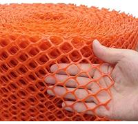 SSDDLZEQ Plastic Mesh Fence Orange Structural Barrier Mesh 0.47 Inch Hole Hexagonal Poultry Fence For Indoor And Outdoor Balcony Security(0.5x15m/1.64x49ft)