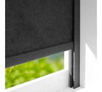 SSDDLZEQ Room Blackout U-shaped Aluminium Light-blocking Strip, Designed Specifically For Roller Blinds(Black 2pcs,110cm/43.3inch)