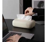 SSDDLZEQ Tissue box cover Decorative Kitchen And Home Dual-Use Reusable Stylish And Practical Paper Towel Holder(White)