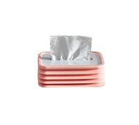 SSDDLZEQ Tissue box cover Silicone Tissue Box Automatic Folding Lift Home Restaurant Coffee Table Creative Tabletop Simple Napkin Paper Box(Pink)
