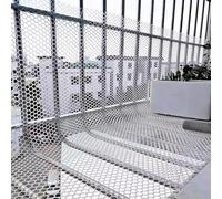 SSDDLZEQ White Plastic Mesh Garden Fence Hexagonal Gardening Fence Extra Long Chicken Wire Fence Temporary Building Barrier Mesh(0.8x3m/2.6x9.84ft)