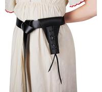 SSDH Medieval Scabbard belt and Sword Dagger Frog Case Sword Holster for Men Renaissance Knight Viking Costume LARP (Black 1)