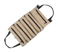 SSDH Roll Up Pouch Wrench Roll Up Bag Multi-Purpose Canvas Tool Organizer (Khaki)