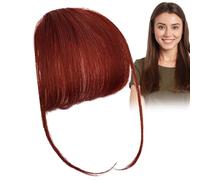 Ssdkpe Clip Bangs Human Hair, Human Hair Bangs Extensions, Neat Bangs Hair Extension, French Bangs Clip, Fake Bangs Fringe, Stylish Fringe Hairpieces For Dinner Date