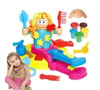 Ssdkpe Dough Haircut Set, Sensory Crazy Cuts Hair Salon Shop, Pretend Play Barber Toys, Fun Christmas Birthday for 3+ Years Old