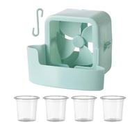 Ssdkpe Fan Cool Breeze Attachment, Floor Fan Ice Box, Portable Hangable Ice Box Attachment Accessories, Fans Mist Cooling Adapter With Hook And 4 IceCups, Summer Cooling Artifact For Various Fans