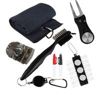 Ssdkpe Golf Cleaning Kit - Professional Polishing Kit with Brush & Towel | Golf Grip Club Restorer Polish,for Adults Professionals Enthusiasts Amateurs Women Men