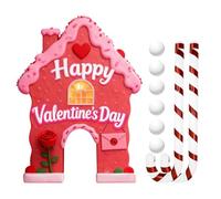 Ssdkpe Golf Game Valentines Day, Valentines Indoor Activity, Mini Golf Course with Club & Balls, for Golfers Women Men Holiday Family Party Home