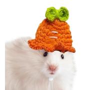 Ssdkpe Hamster Knitted Hat - Cute Pet Headwear Tiny Hamster Hat,Soft Animal Clothes with Adjustable Drawstring Costume Accessories for Bird & Holiday