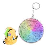 Ssdkpe Mood Wheel Keychain,Emotion Wheel Pendant, Double Sided Creative Funny Emotion Keychain For Mental Health Test Ornament, Stress Management Bag Ornament