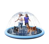 Ssdkpe Splash Pads For Kids Dogs, Kids Play Mat With Sprinkler, Pet Splash Pads Anti-Slip Dog Pools, Reusable Non Slip Outdoor Sprinkler Pad, Children Water Play Toy For Summer Outdoor Garden