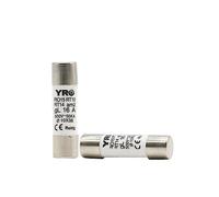 SSDXFJZR AC 10/20Pcs 10x38MM Fast Blow Ceramic Fuse 0.5A 1A 2A 3A 4A 5A 6A 8A 10A 16A 20A 25A 32A Ceramic Fuse core R015 RT18 RT14(10pcs-fuse Core Only,25v)