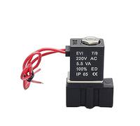 SSDXFJZR G/NPT Plastic Electric Solenoid Valve 2P025-06/08 DN6 DN8 N/C Pneumatic For Water Oil Air 12V/24V/220V/110V(1PAIR-DC12V-2P025-06)