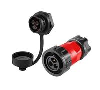 SSDXFJZR YM20 M20 Aviation 2 3 4pin IP67 Waterproof Plastic Male Plug Female Socket Power Connector for Drone Maritime Mining Industry(3pin Set)
